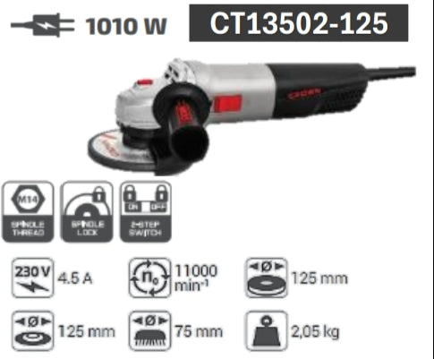 صاروخ قطعية وتجليخ كراون 5 بوصة | موديل CT13502-125