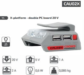 وصلة شحن موبايل 2 مخرج لمبة كشاف