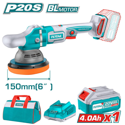 صاروخ تلميع 6 بوصة 20 فولت مع بطارية 4 أمبير و شاحن