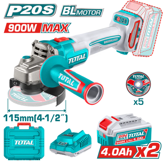 صاروخ 20 فولت 4.5 بوصة 900 وات مع 2 بطارية و شاحن