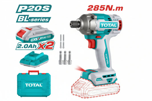 مفك مسمار (Impact Driver) بطارية 20 فولت - 230 نيوتن | مع 2 بطارية وشاحن