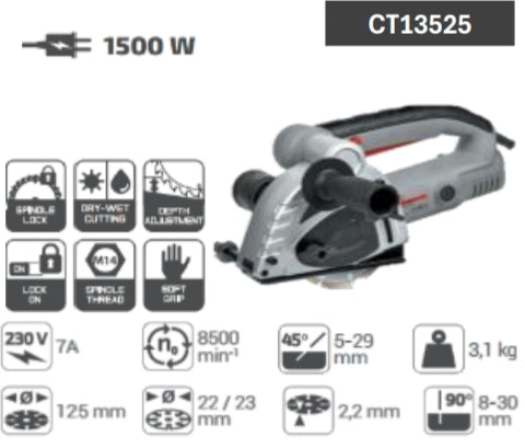 صاروخ حفر حائط 1500 واط | موديل Crown CT13525 - فتح مسارات التأسيس