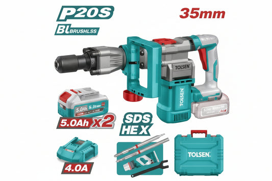 هيلتي (شاكوش) بطارية 20 فولت - 35 مم | SDS Plus مع 2 بطارية وشاحن